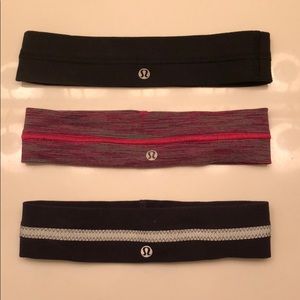 3 Lululemon Flyaway Tamer Headbands